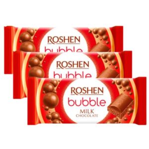 Roshen Milk Bubble Chocolate, 3x80g