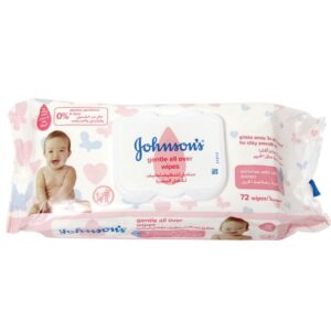 Johnsons Zero-Alcohol and Gentle All Over Baby Wipes, 72wps