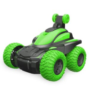 Children's Double-Sided Rotating Light Music Stunt Car Toy