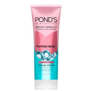 Pond's Bright Miracle Ultimate Acne Control Thymo-BHA Niasorcinol Facial Foam, 100g