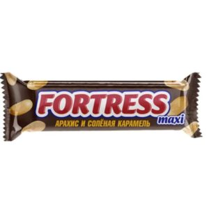 Fortress Chocolate Bar Maxi with Peanut and Salted Caramel, 50g
