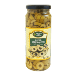 Virginia Green Garden Sliced Green Olives, 340g