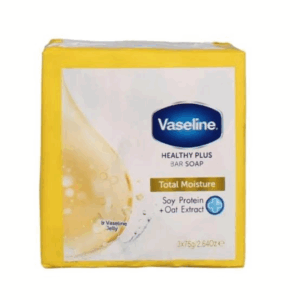 Vaseline Healthy Plus Total Moisture Bar Soap, 3x75g