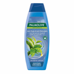Palmolive Naturals 2 in 1 Shampoo and Conditioner Anti-Fall and Anti-Dandruff with Green Tea, 380ml
