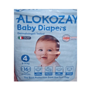 Alokozay Baby Diapers Size 4 8-14kg, 16 diapers
