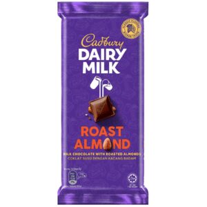 Cadbury Dairy Milk Roast Almond Chocolate Bar, 130g