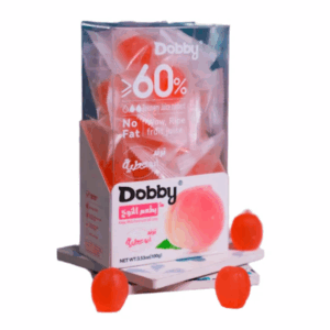 Dobby White Peach Juice Soft Candy, 100g Dobby White Peach Juice Soft Candy, 100g