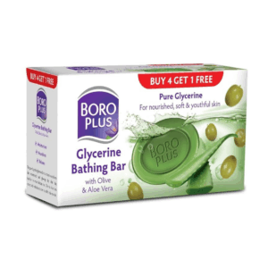 Boro Plus Glycerine Bathing Bar with Olive and Aloe Vera, 125g