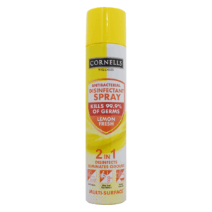 Cornells Antibacterial Disinfectant Spray Lemon Fresh, 300ml Cornells Antibacterial Disinfectant Spray Lemon Fresh, 300ml