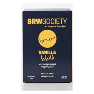 BRW Society Vanilla Coffee Bags, 100g