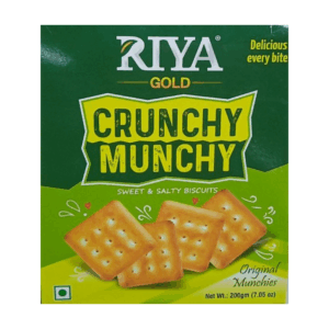 Riya Gold Crunchy Munchy Sweet and Salty Biscuits, 200g