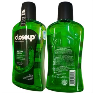 Closeup Anti Germ Mouthwash Nature Boost with Cardamom & Tulsi, 500ml