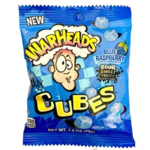 Warheads Sour Chewy Cubes Blue Raspberry, 99g