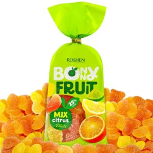 Roshen Bony Fruit Mix Citrus Gummy Candy, 200g