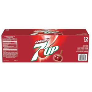 7UP Cherry Flavored Soda, 355mL