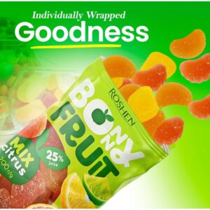 Roshen Bony Fruit Mix Citrus Gummy Candy, 200g
