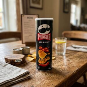 Pringles Hot & Spicy Potato Crisps, 165g