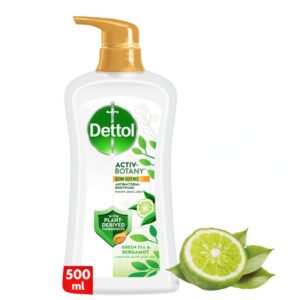 Dettol Activ-Botany Antibacterial Body Wash Green Tea & Bergamot, 500ml