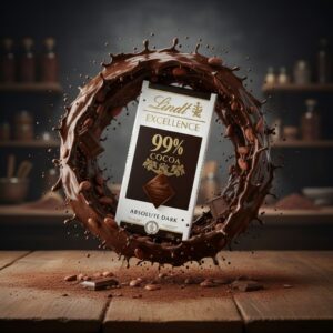 Lindt Excellence 99% Cocoa Absolute Dark Chocolate Bar, 50g