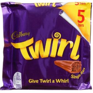 Cadbury Twirl Milk Chocolate Bars, 5x21.5g