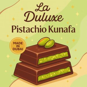 La Deluxe Pistachio Kunafa Chocolate, 110g