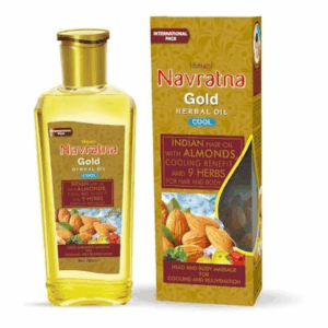 Himani Navratna Gold Herbal Oil Cool Indian Hair Oil with Almonds, 300ml