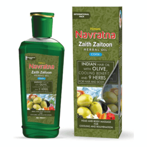 Himani Navratna Zaith Zaitoon Herbal Oil Cool Indian Hair Oil with Olive, 300ml