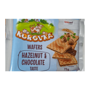 Uniconf Korovka Wafers Hazelnut & Chocolate, 75g