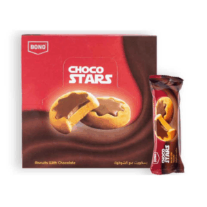 Bono Choco Stars Biscuit with Chocolate, 12x23g