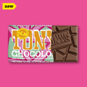 Tony’s Chocolonely Milk Chocolate with Caramel, Pretzel, Almond, Nougat and Sea Salt, 180g