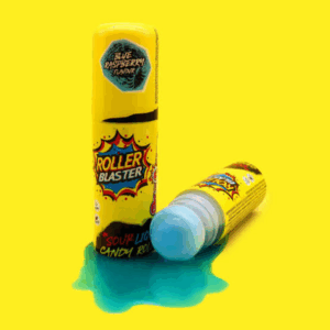 Roller Blaster Blue Raspberry Flavour Sour Liquid Candy Roll, 60ml