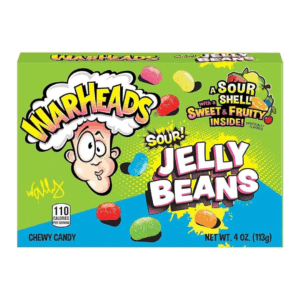 Warheads Sour Jelly Beans, 113g