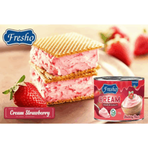 Fresho Cream Premium Quality Strawberry Flavor, 150g