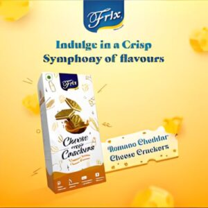 Frix Cheese Veggie Crackers Romano Cheddar Flavour, 160g
