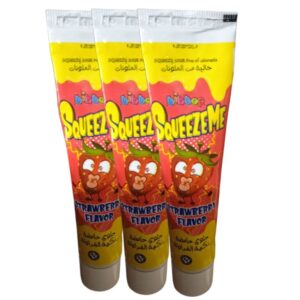Bibop Squeezeme Sour Candy – Strawberry Flavor, 3x35g
