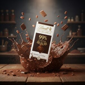 Lindt Excellence 99% Cocoa Absolute Dark Chocolate Bar, 50g