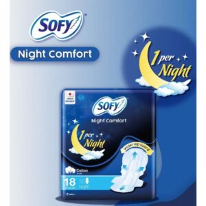 Sofy Night Comfort Sanitary Pads, 18 pads 36cm