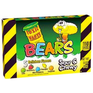 Toxic Waste Bear Sour & Chewy Jellies, 85g