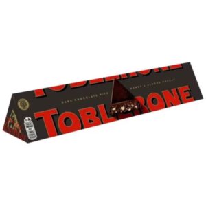 Toblerone Dark Chocolate with Honey and Almond Nougat,100g