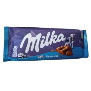 Milka Bubbly Alpine Milk Chocolate Bar, 90g
