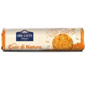 Ore Liete Cuor di Natura Biscotti con Cereali Ricchi di Fibre, 250g