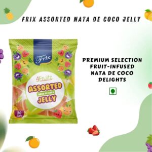 Frix 4Fruitz Assorted Nata de Coco Jelly,20CupsX15g