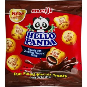 Meiji Hello Panda Chocolate Filled Biscuit, 21g