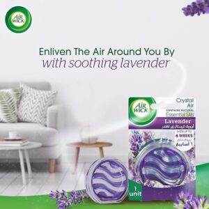 Air Wick Crystal Air Gel Contains Natural Essential Oils Eliminates Bad Odour like Cat Litter Smell Lavender Fragrance