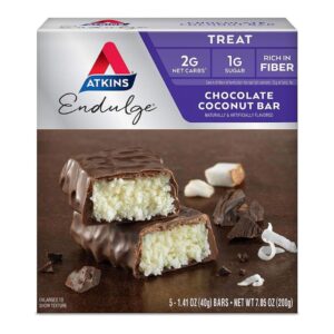 Atkins Endulge Chocolate Coconut Bar, 200g Atkins Endulge Chocolate Coconut Bar, 200g