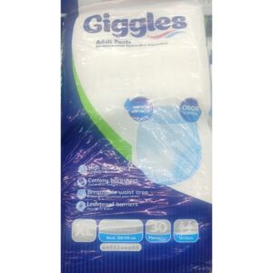 Giggles Adult Diapers, XL Size, Pack of 30, for Men and Women