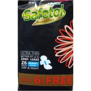 Safetol Ultra Thin Zero Leaks, 26 Pads