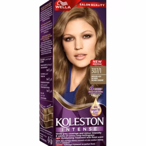 Wella Koleston Hair Color Creme 307/1 Medium Ash Blonde, 100 ml