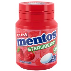 Mentos Strawberry Gum 40pcs, 56g