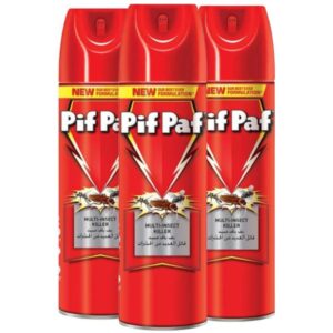 Pif Paf Mosquito & Flying Insect Killer, 3 x 400ml